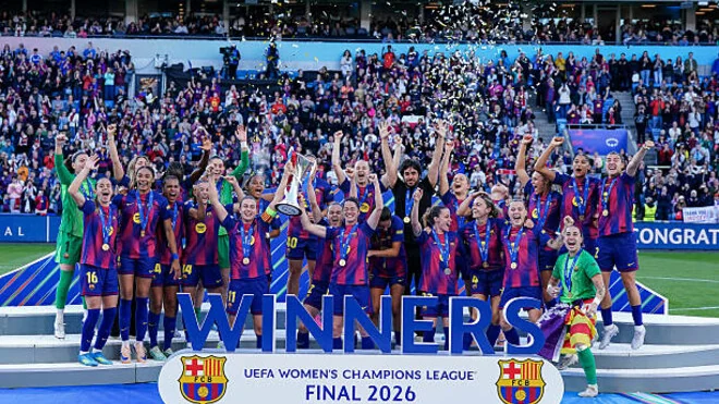 Barcelona thrash Lyon to win 2025/26 Women's Champions League