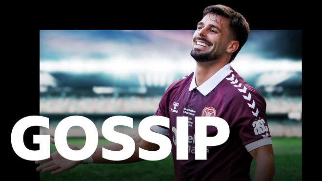 Claudio Braga feliz en Hearts mientras un adolescente anuncia su salida del Celtic
