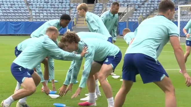 Dynamo Kyiv holds final training session ahead of PAOK clash