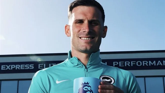 Pascal Groß es el mejor jugador de septiembre en la Premier League